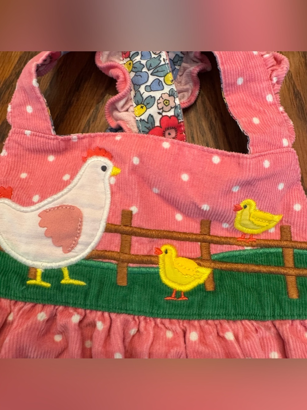 Mini Boden Spotty Appliqué
Cord Pinnie - Picture 5 of 8